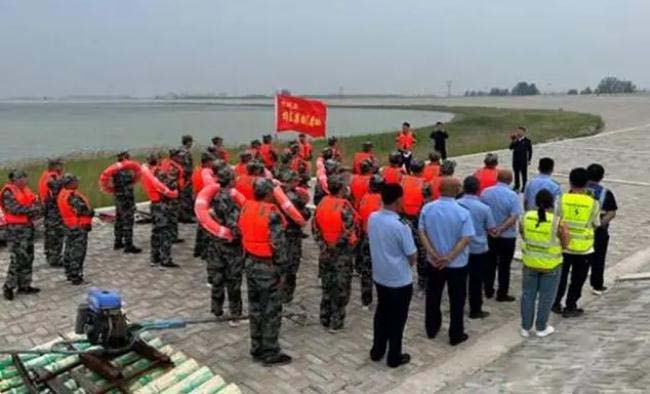 鄆城縣楊莊集鎮(zhèn)開展防汛綜合應(yīng)急演練活動(dòng)